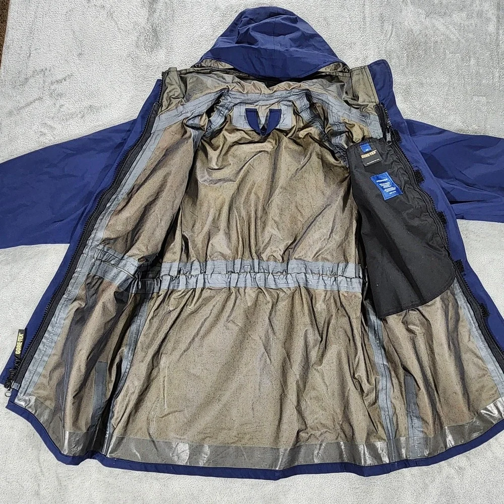 Propper Parka Mens Small Blue‎ Gore-Tex Foul Weather II Hooded Coat Military